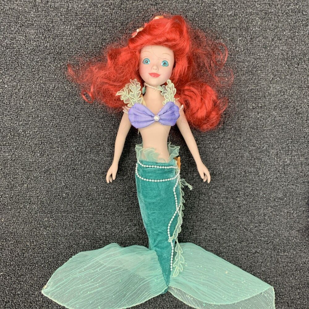 Disney Aladdin Princess Jasmine & Princess Ariel Keepsake Porcelain Doll 2003 - Picture 8 of 15